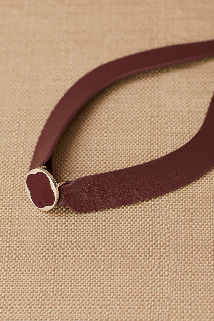 Ellie Neck Piece - Burgundy