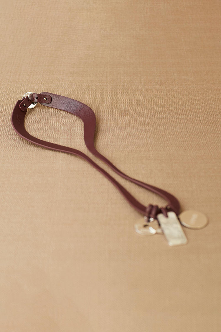 Ellie Neck Piece - Burgundy