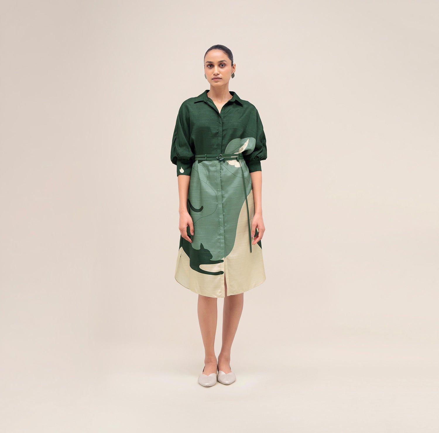  Silk Lina Dress – Green