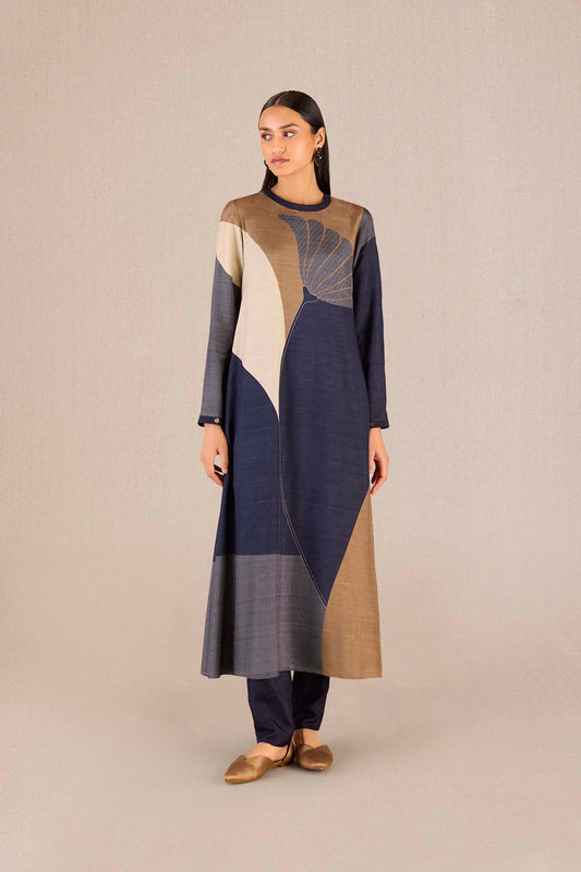 Silk Mirha Tunic Set – Purple
