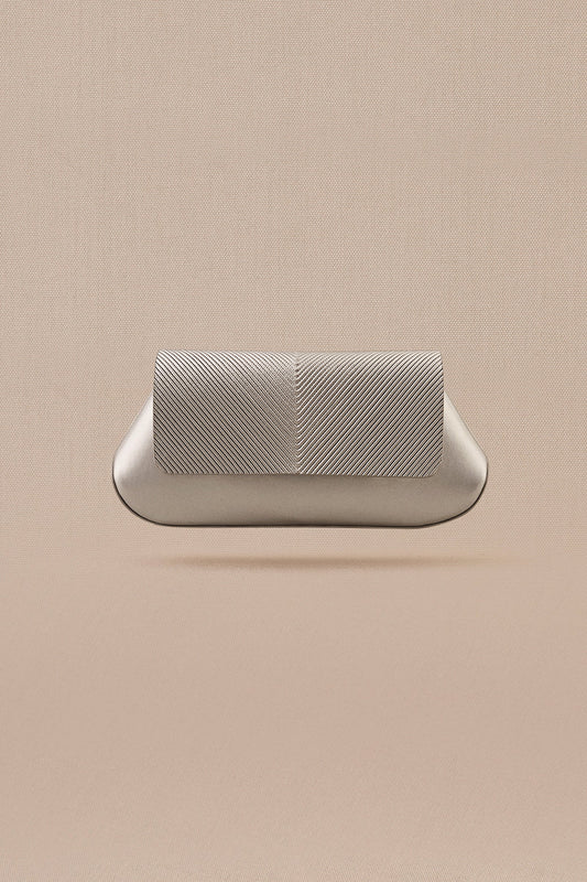 Faux Leather Azra Clutch – Metallics