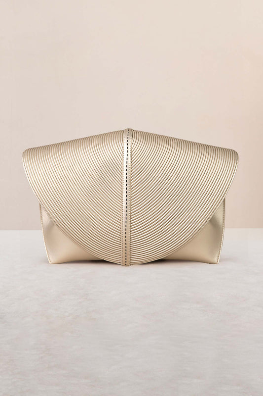 Faux Leather Myah Clutch – Metallics