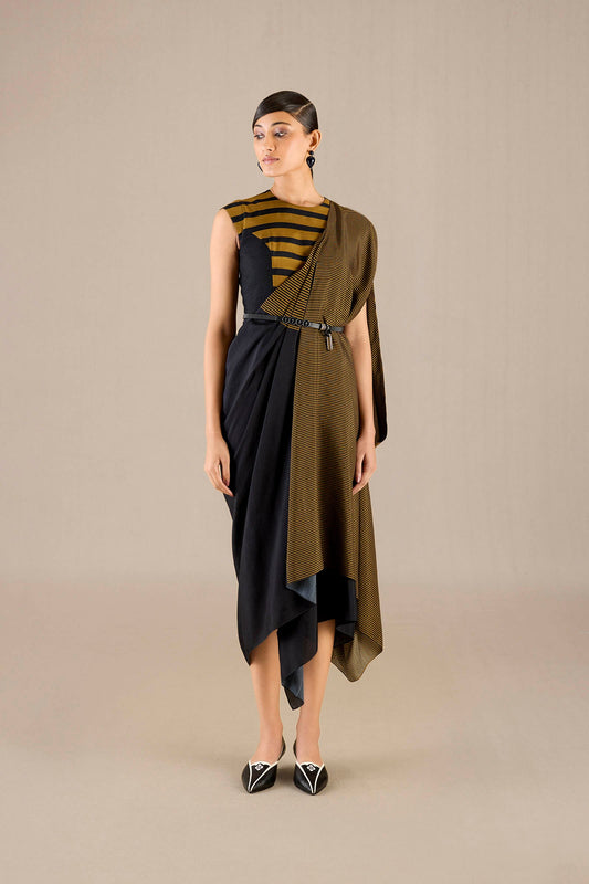 Silk Abha Saree – Black