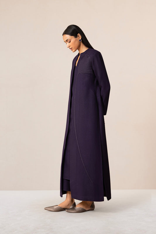 Wool Mirana Jacket Set – Purple