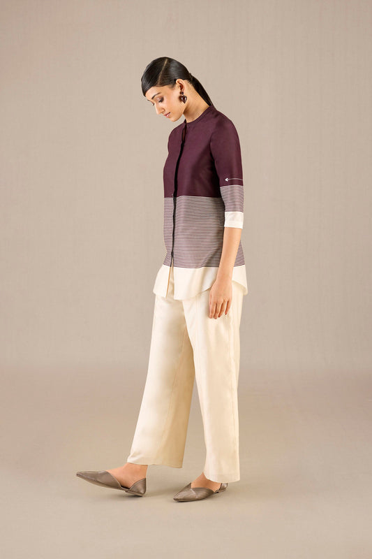 Chanderi Daara Shirt – Red