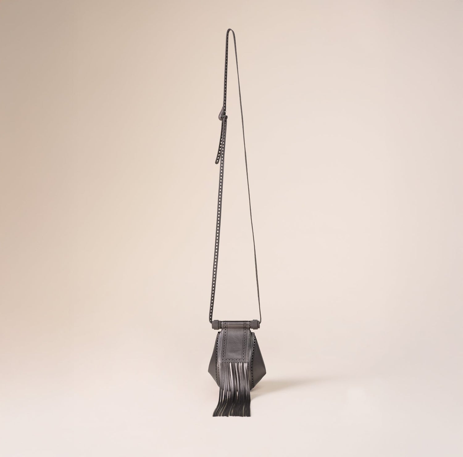   Faux Leather Zimri Bag – Metallics