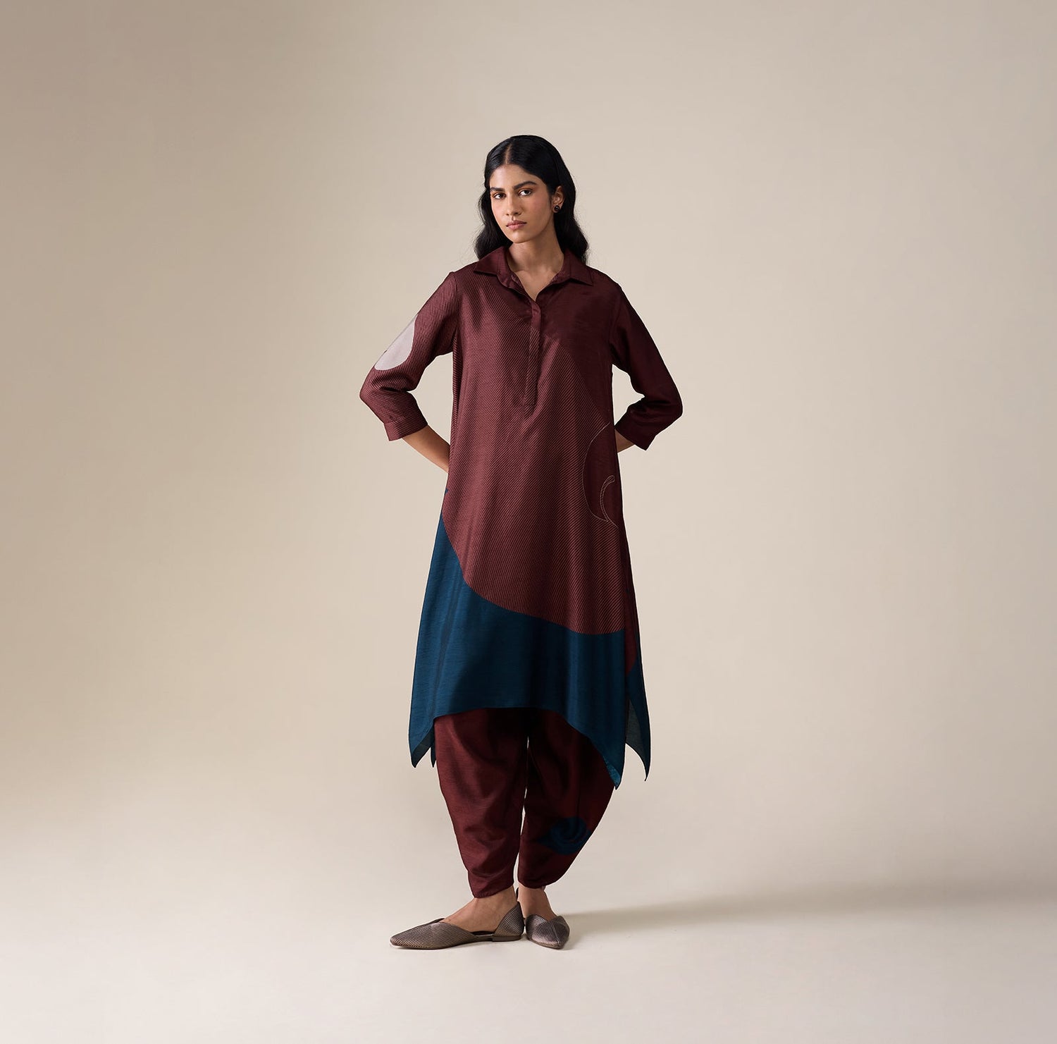  Silk Ohad Tunic Set – Red
