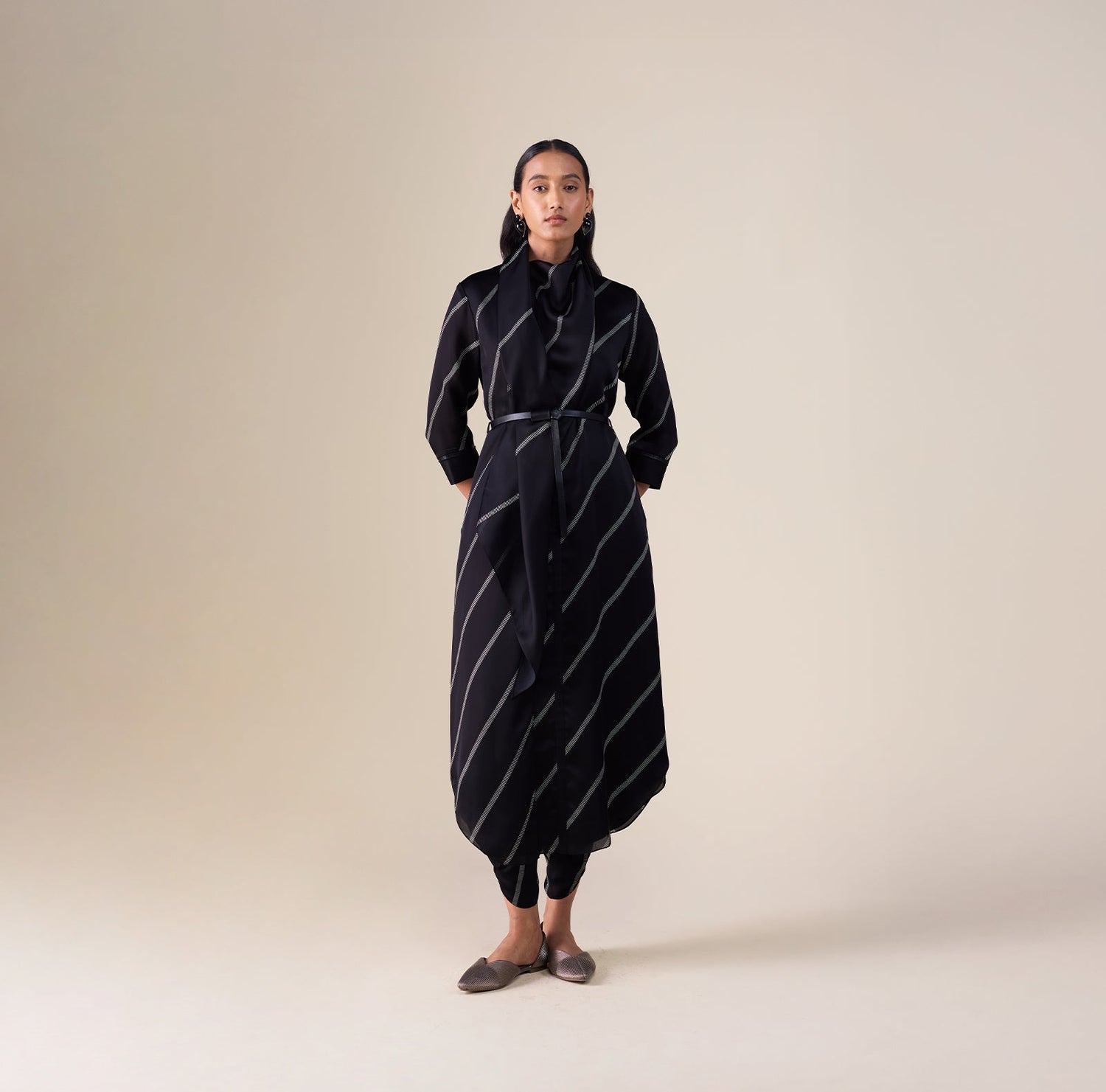  Organza  Zeba Tunic Set – Green