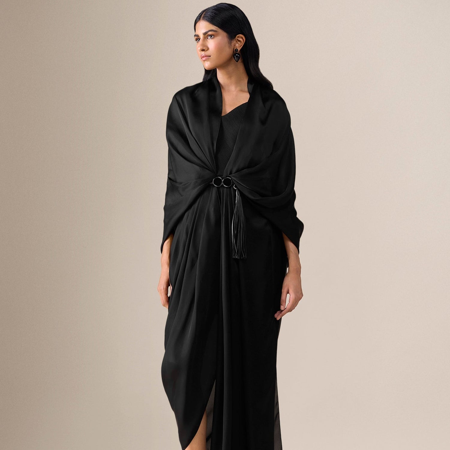  Organza Ekiya Saree – Black