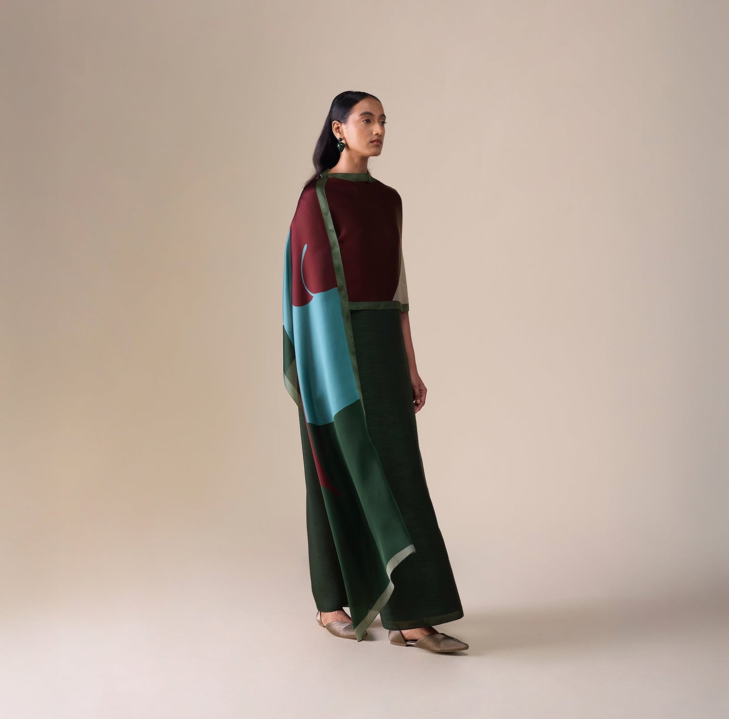  Organza Hazel Scarf – Green