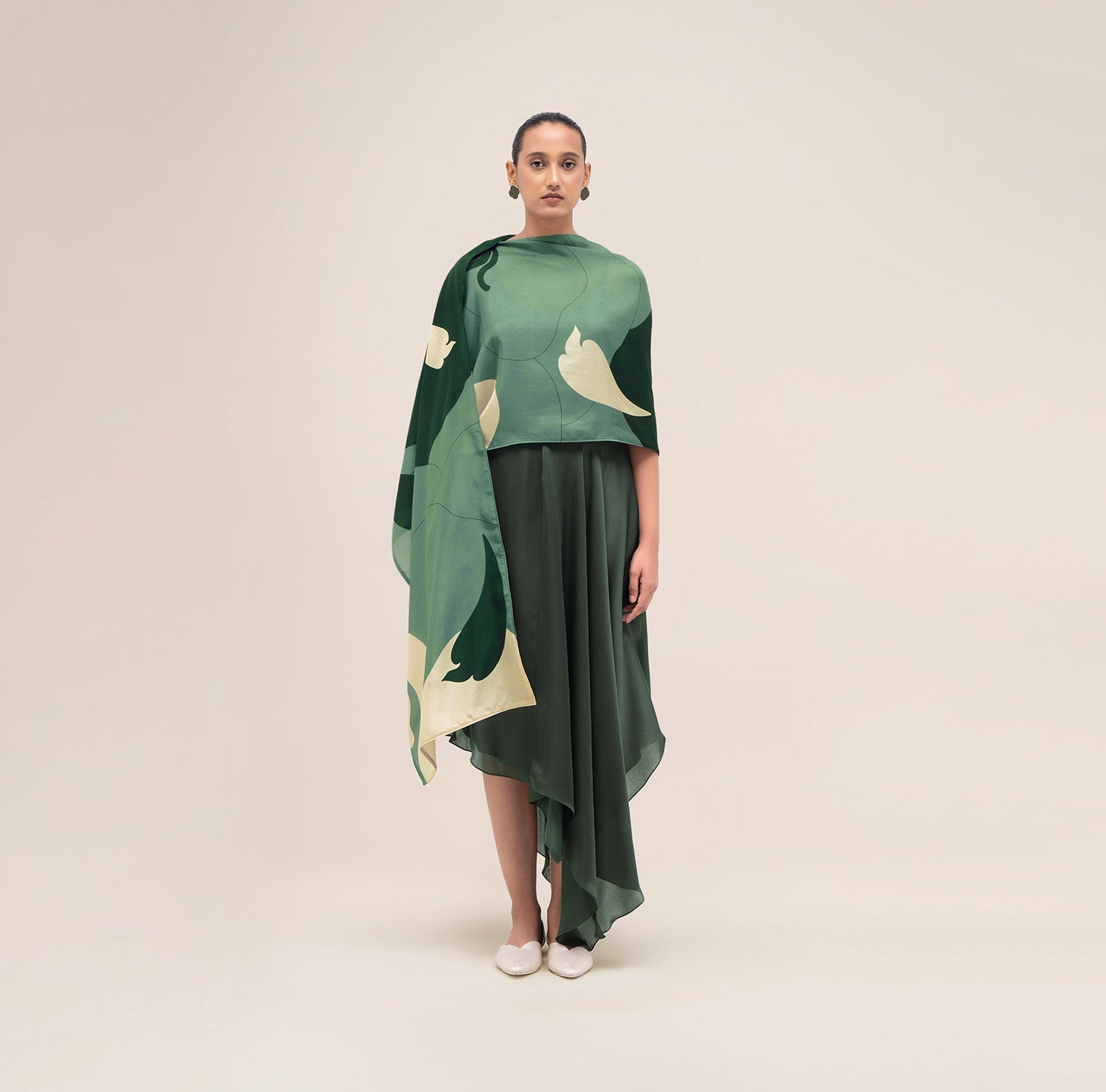  Silk Nazr Scarf – Green