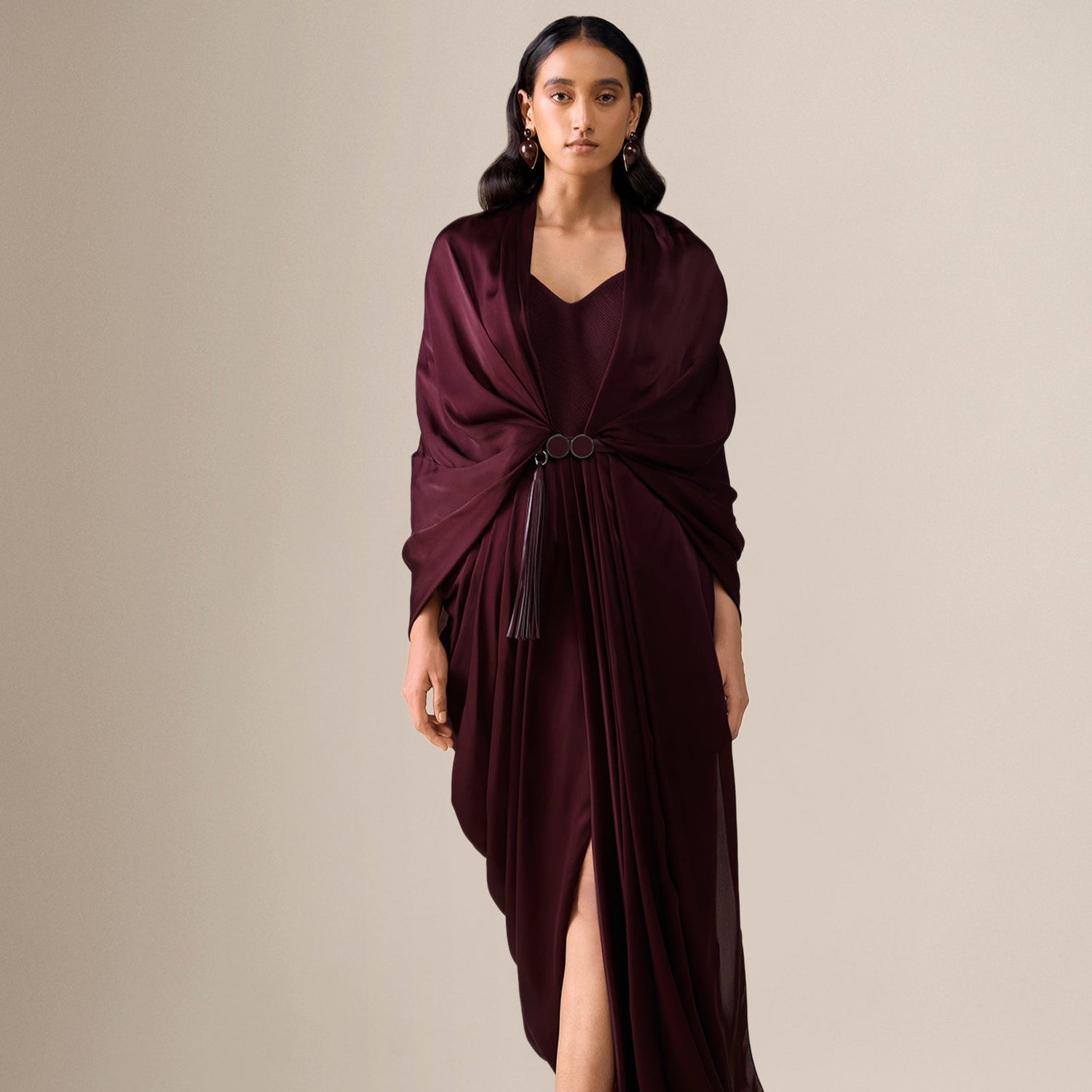  Organza Ekiya Saree – Red