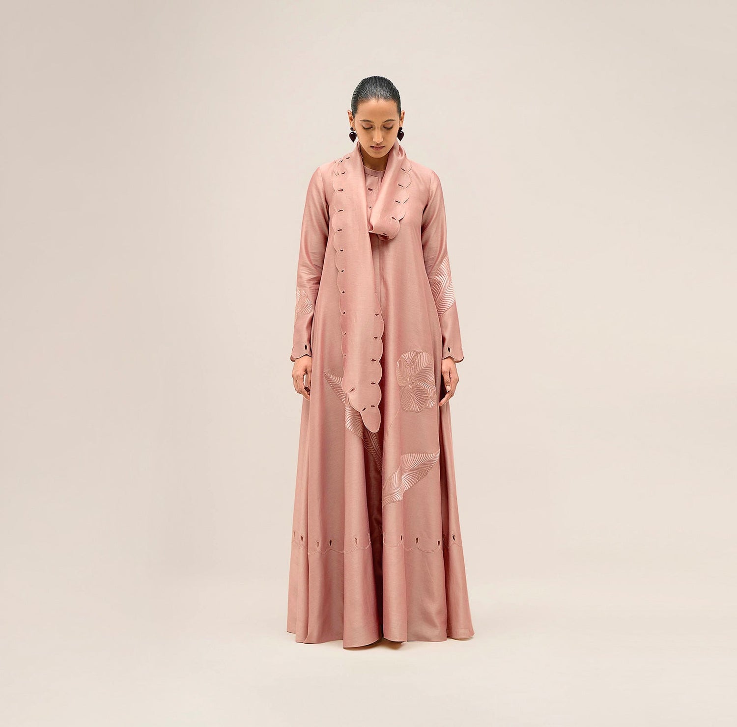  Chanderi Zainat Dress – Green