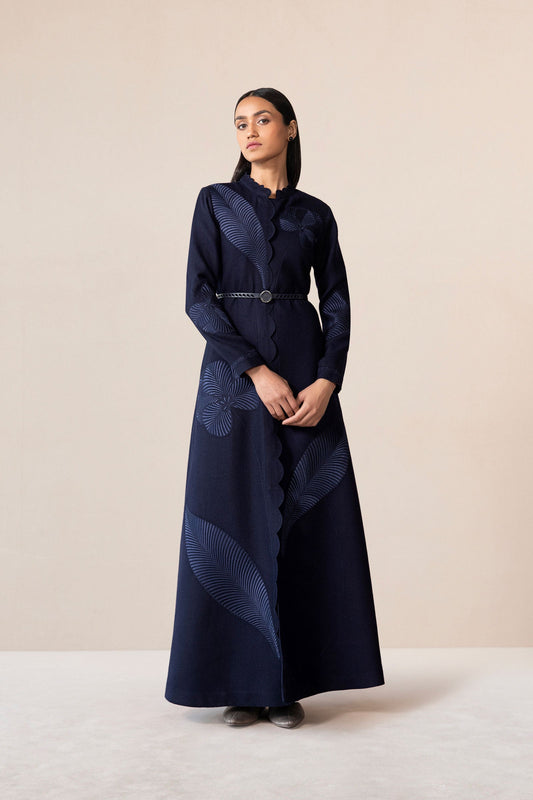 Wool Nahid Abaya Set – Blue