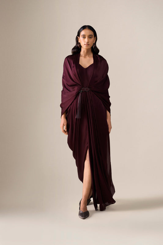 Organza Ekiya Saree – Red