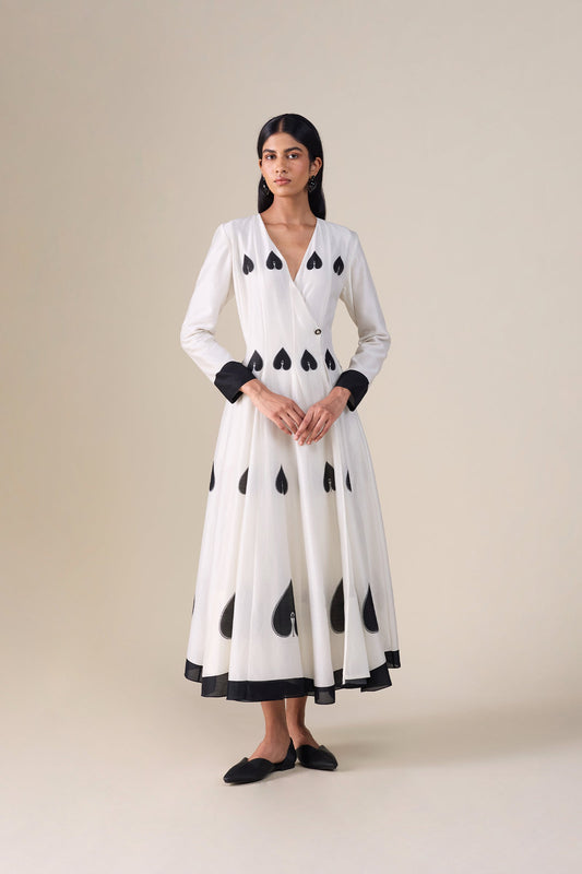 Chanderi Azah Dress – Ivory