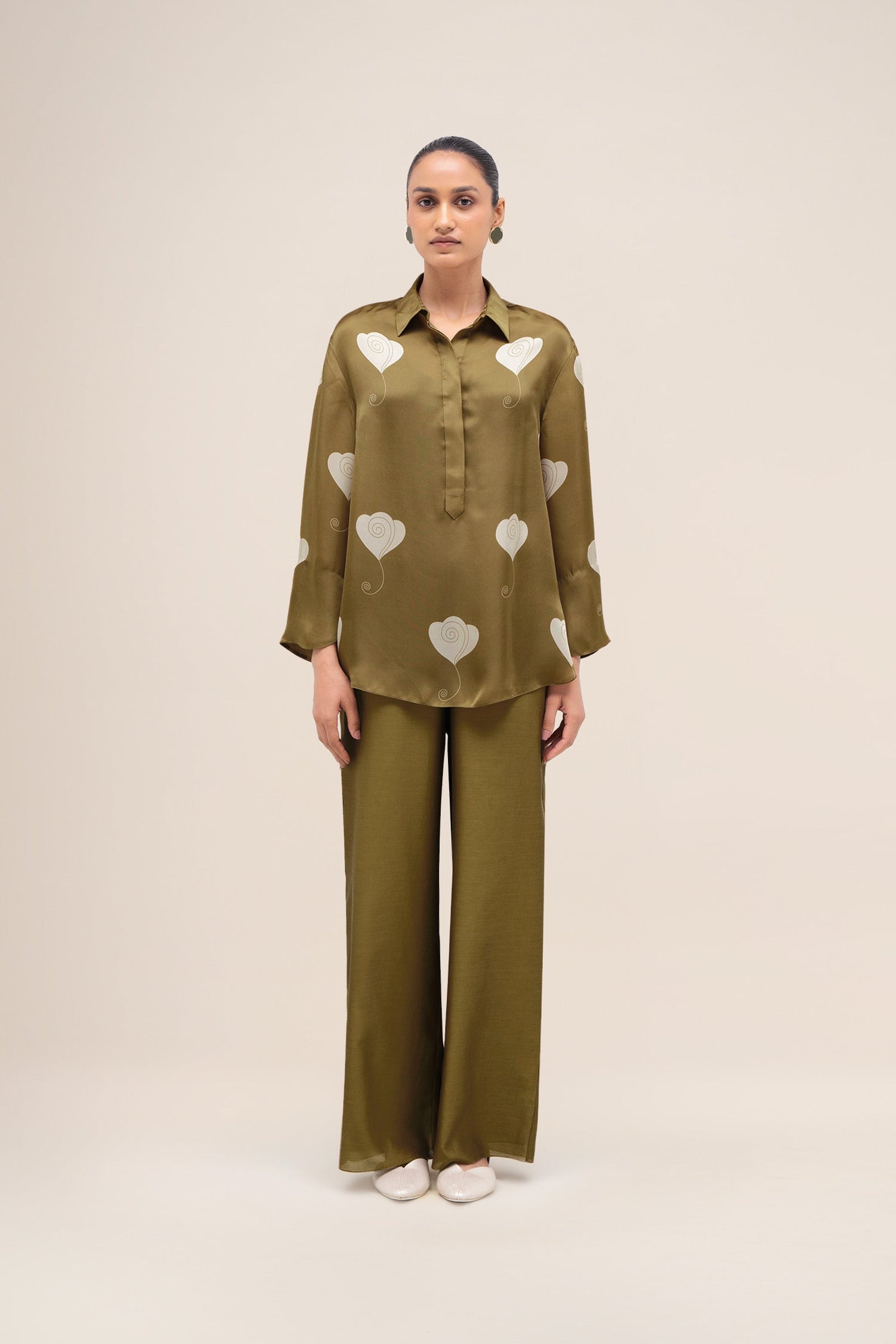  Organza Shirin Shirt – Green