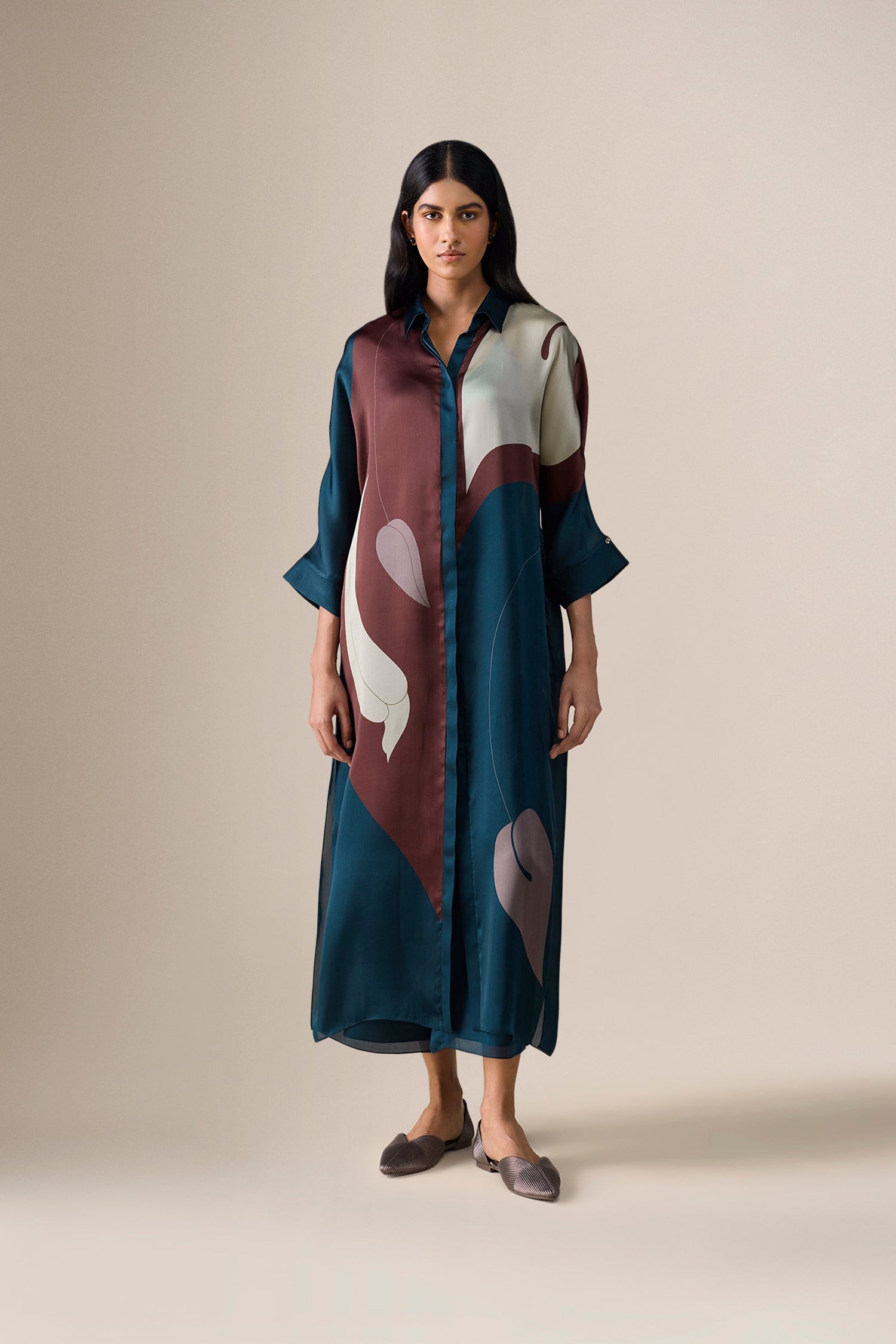  Organza Silfira Tunic Set – Black