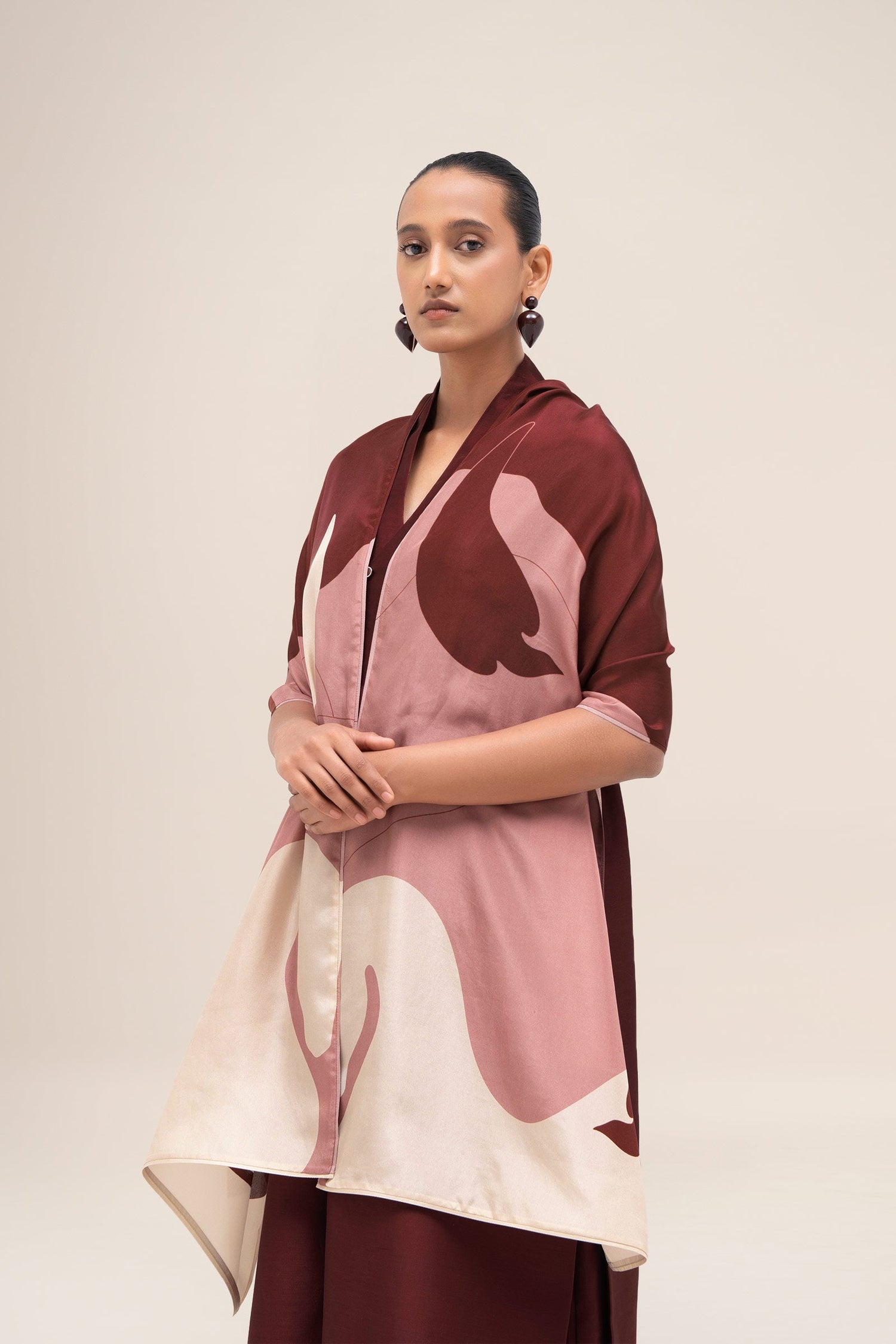  Silk Nazr Scarf – Red