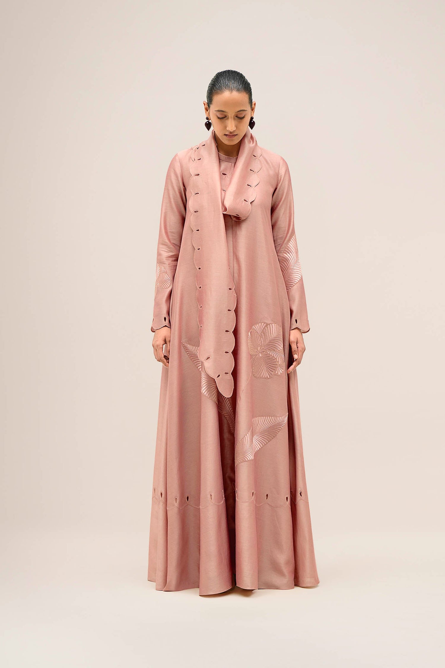  Chanderi Zainat Dress – Green