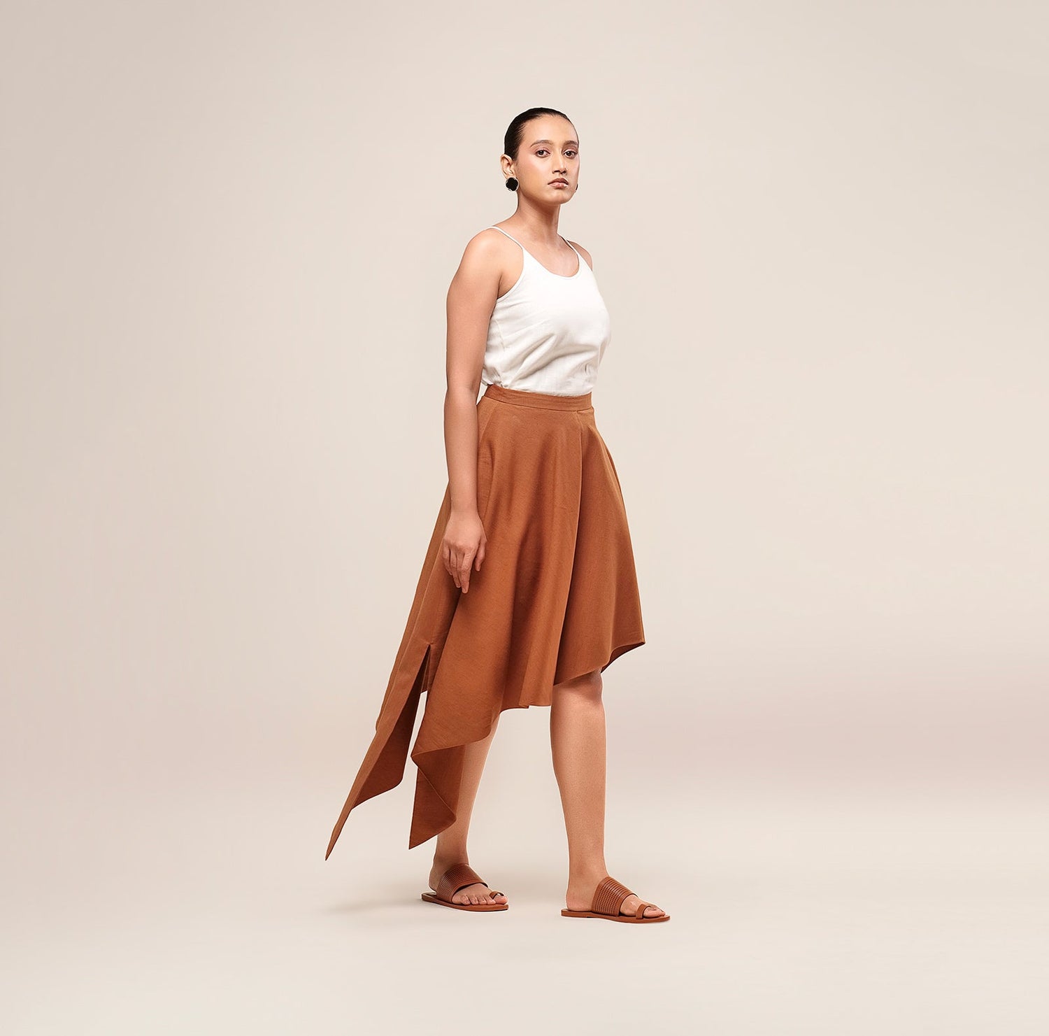 Linen Noa Skirt – Beige