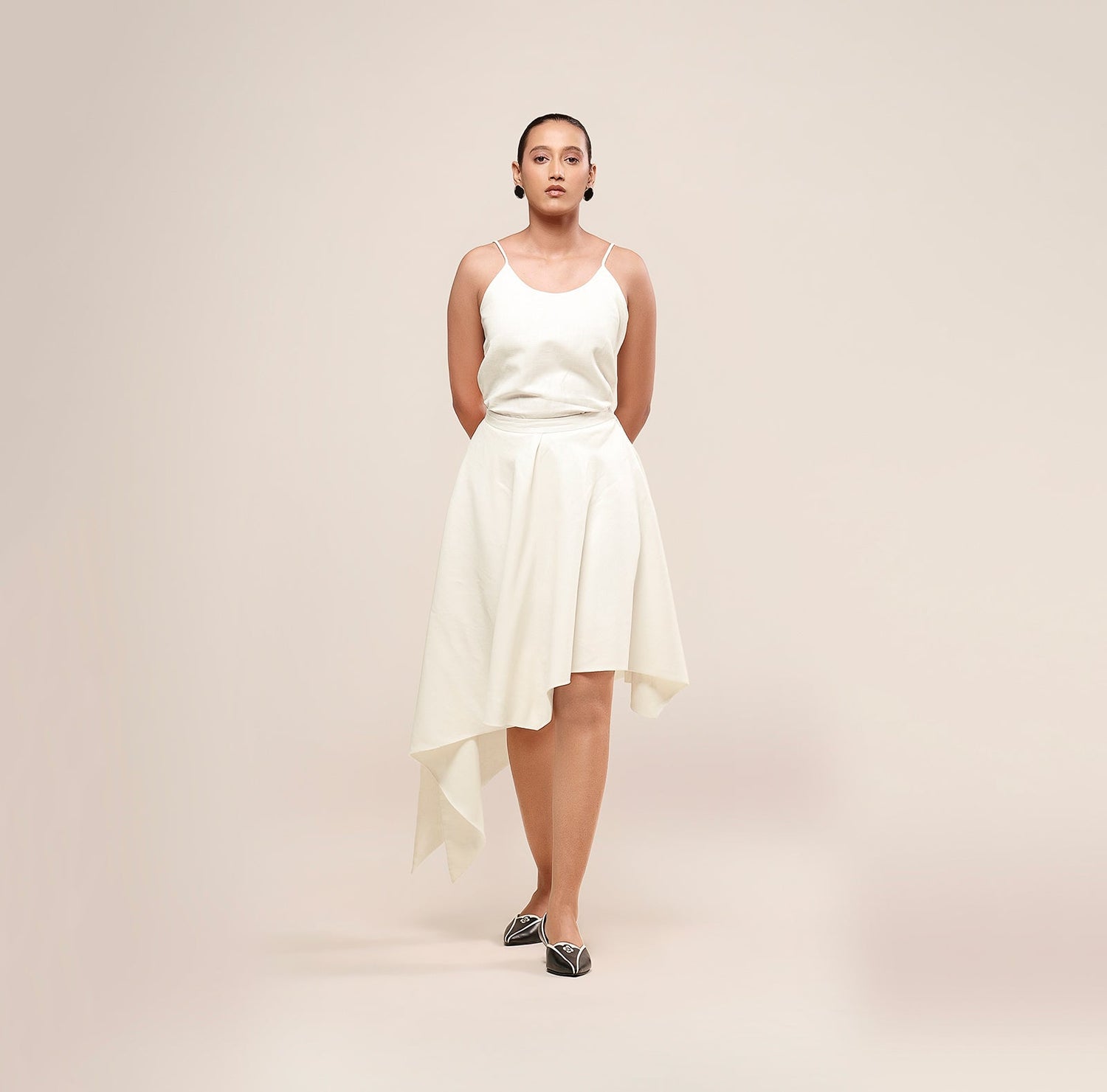  Linen Noa Skirt – Ivory
