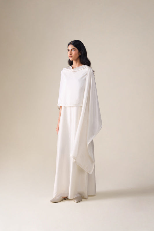 Silk Ivelle Scarf – Ivory