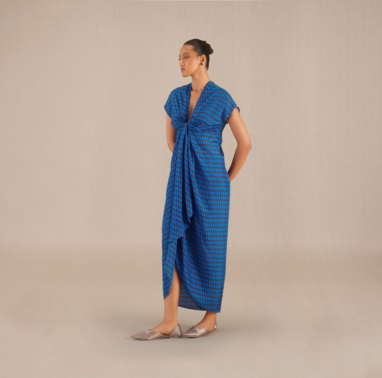 Diah Dress - Cobalt