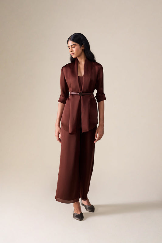 Organza  Mana Throw Set – Black