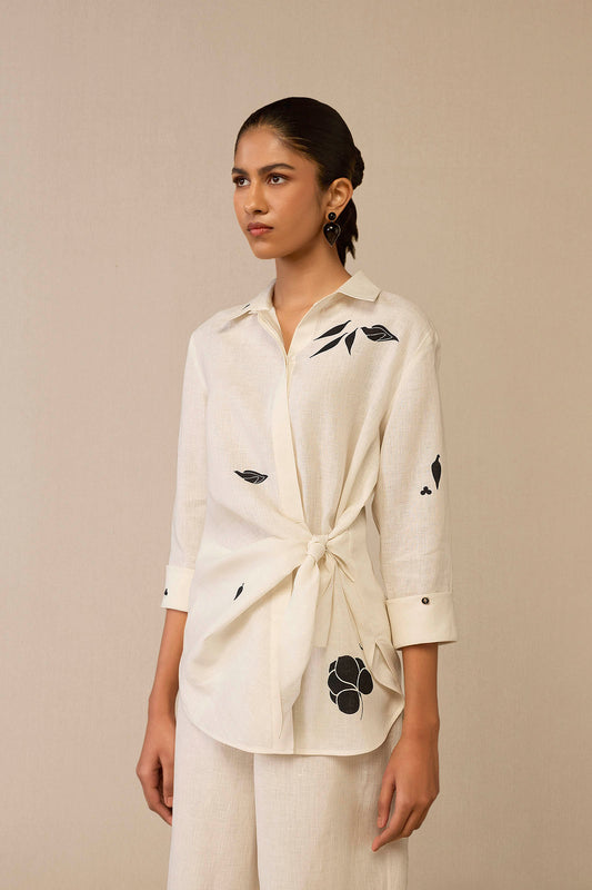 Linen Dilara Shirt – Ivory