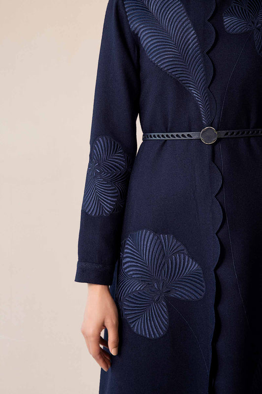 Wool Nahid Abaya Set – Blue
