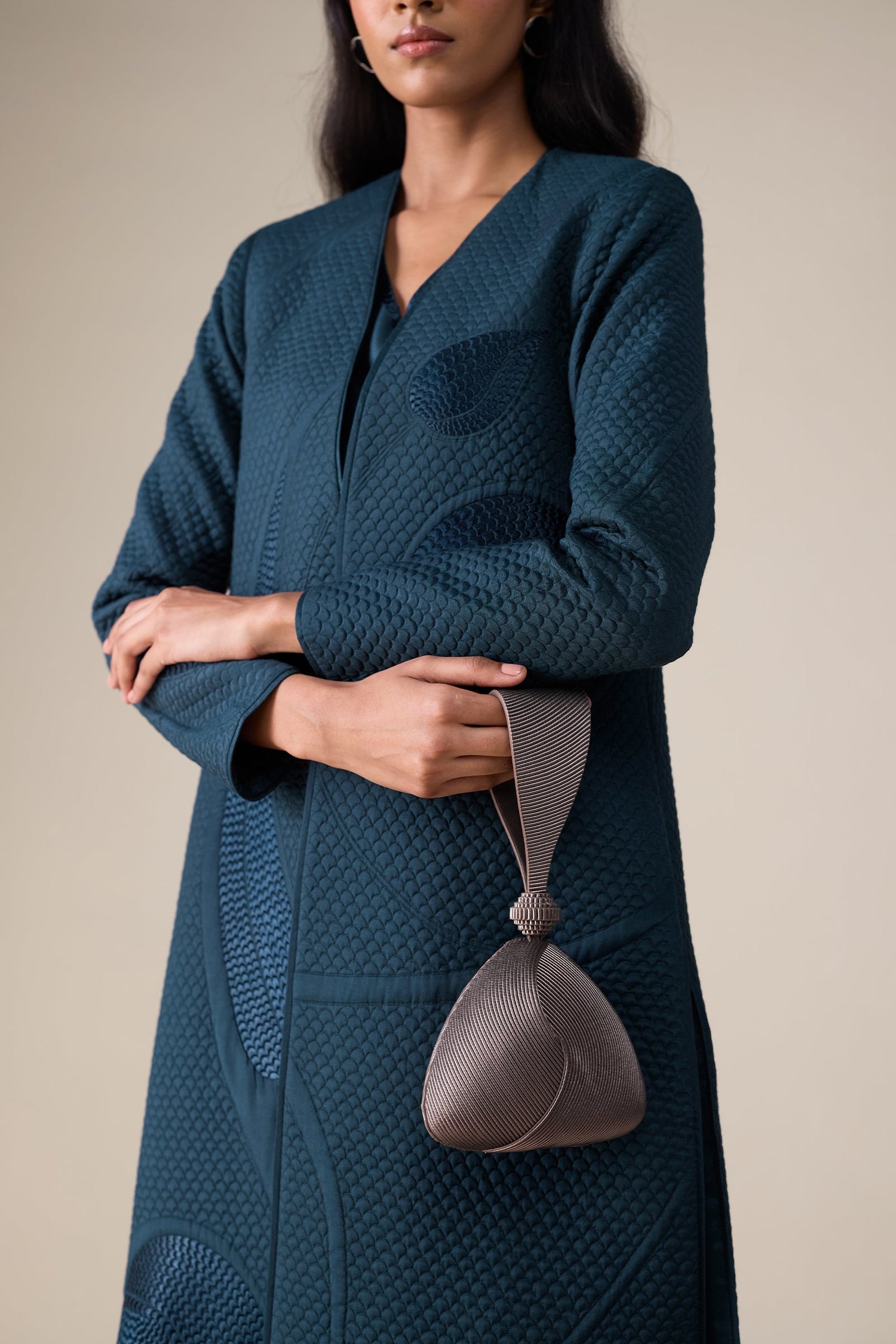  Silk Raziya Abaya Set – Black