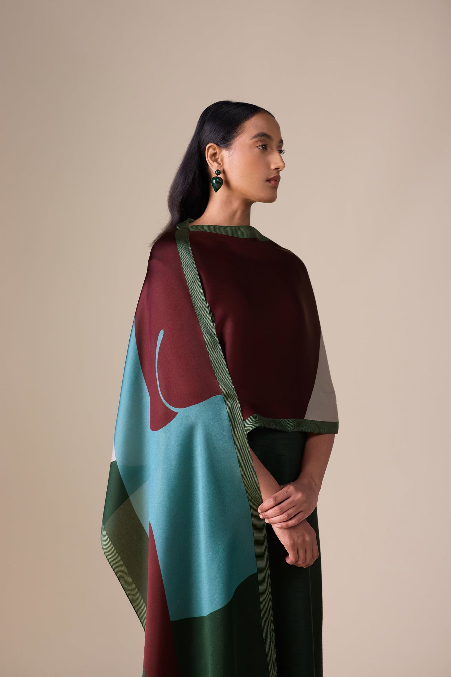  Organza Hazel Scarf – Green