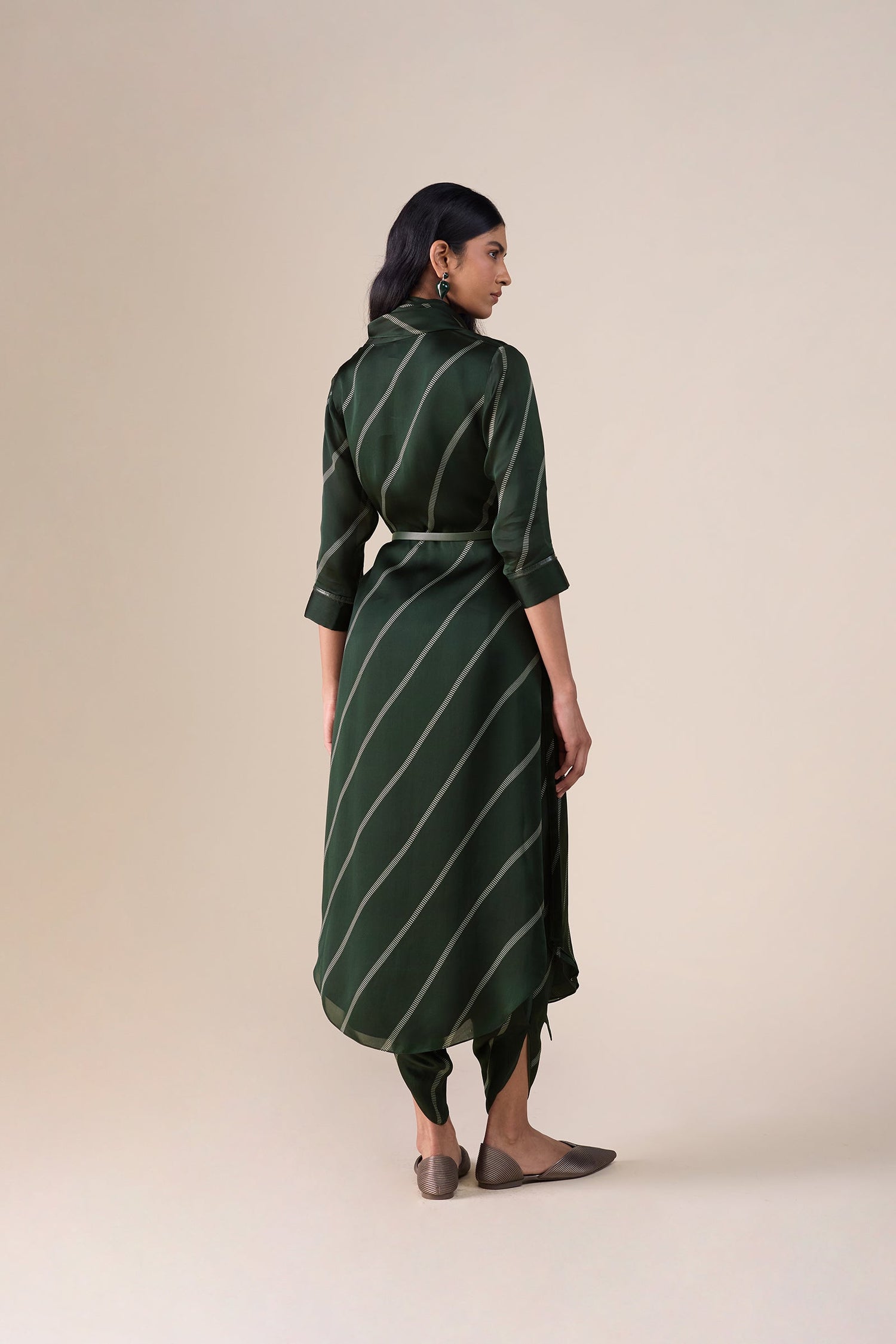   Organza Zeba Tunic Set – Green