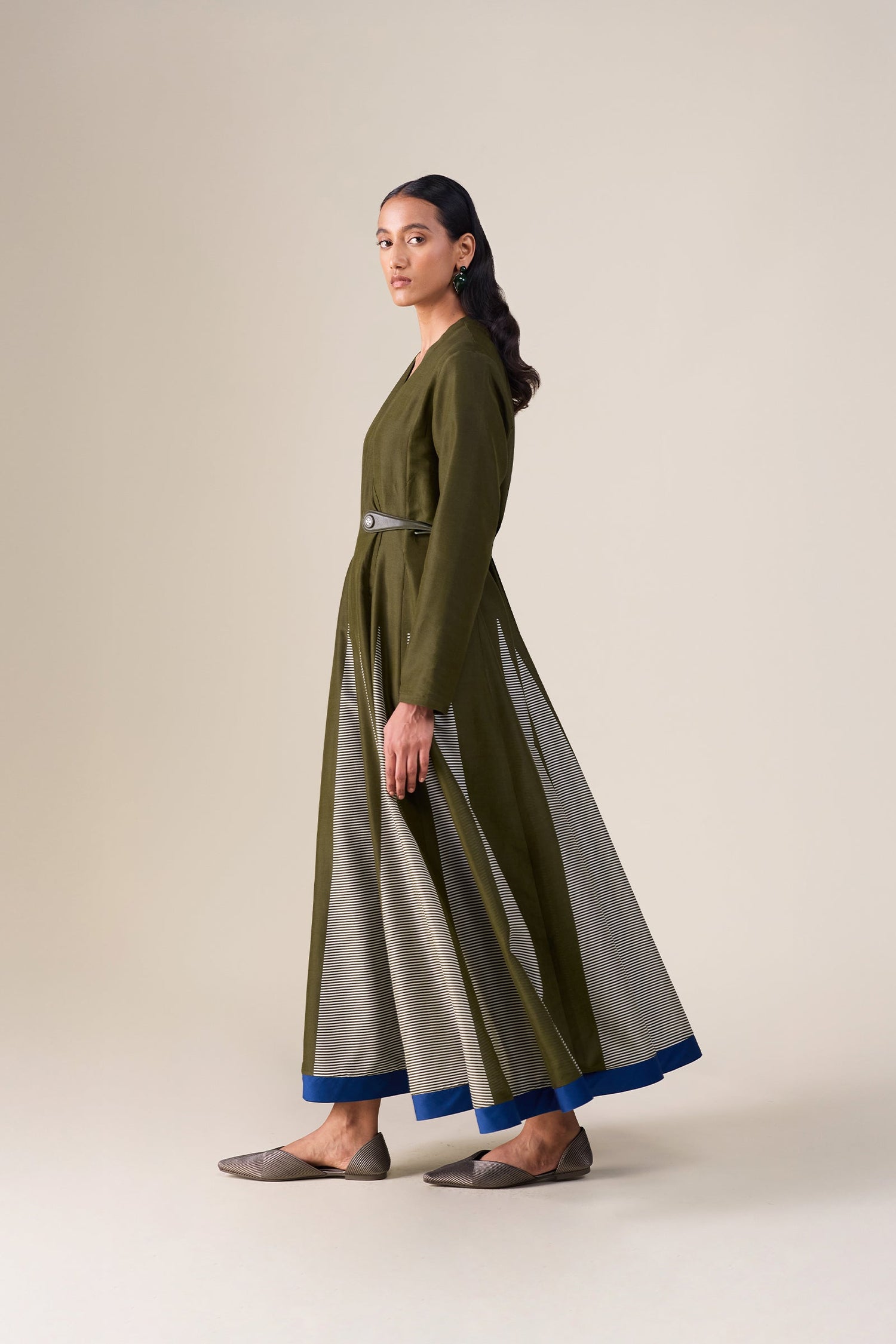  Chanderi Asma Dress – Green