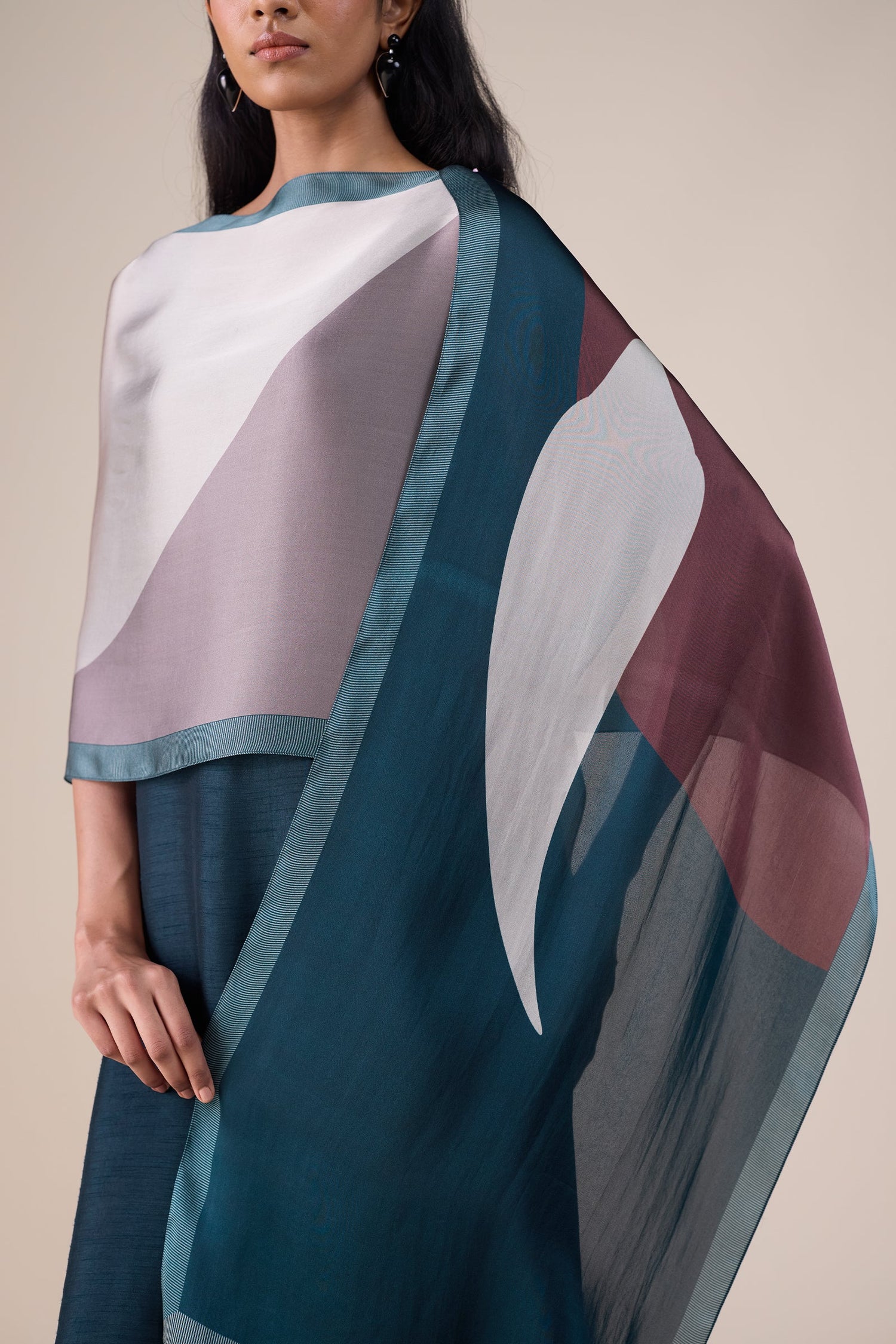  Organza Hazel Scarf – Black