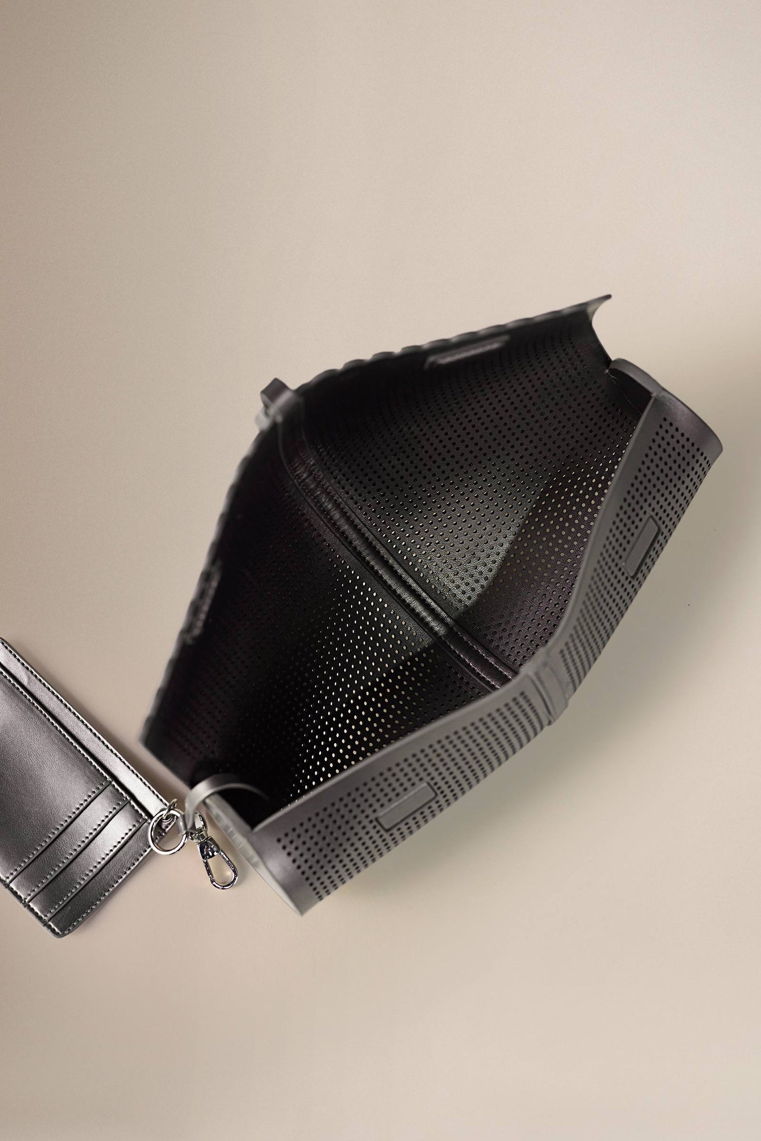   Faux Leather Nilah Bag – Metallics