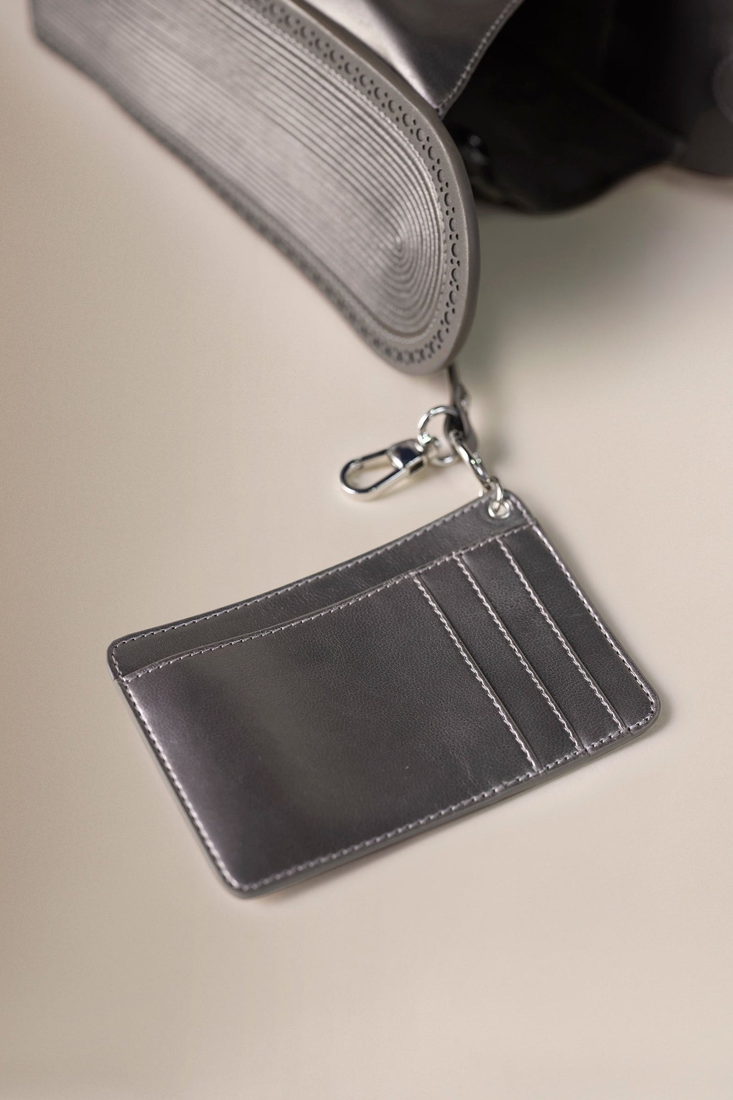   Faux Leather Khanum Bag – Metallics