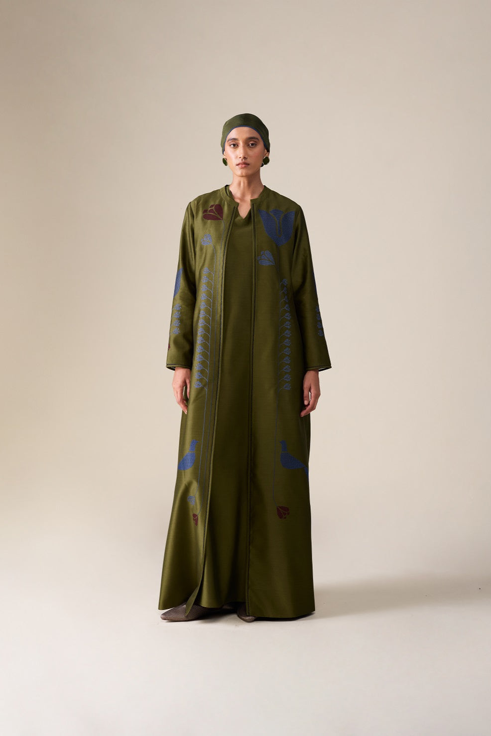  Chanderi Frida Scarf – Red