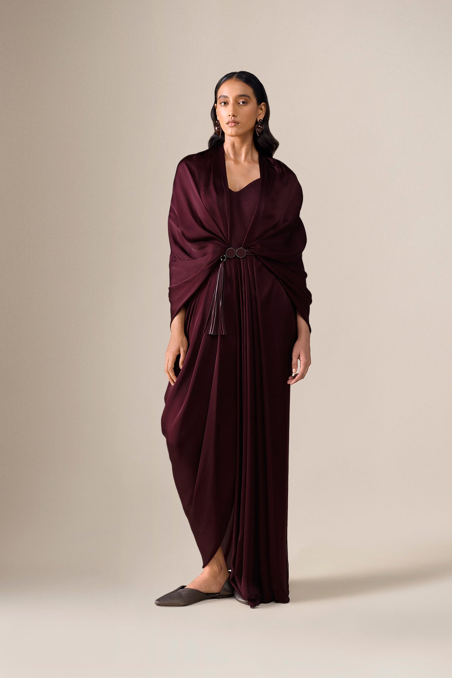  Organza Ekiya Saree – Red