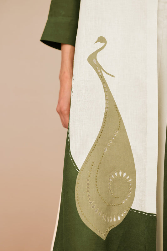 Linen Nova Jacket Set – Green