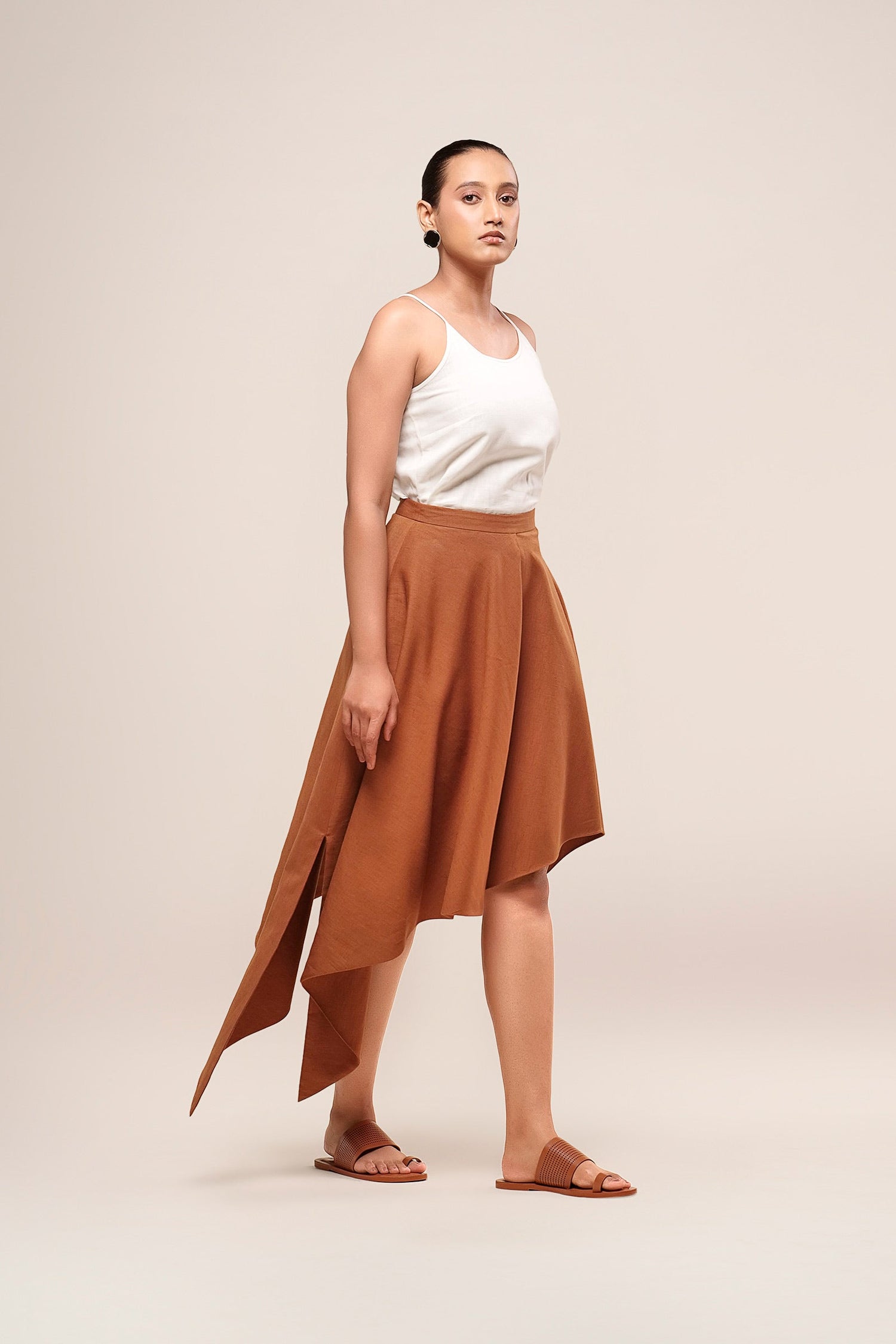  Linen Noa Skirt – Beige