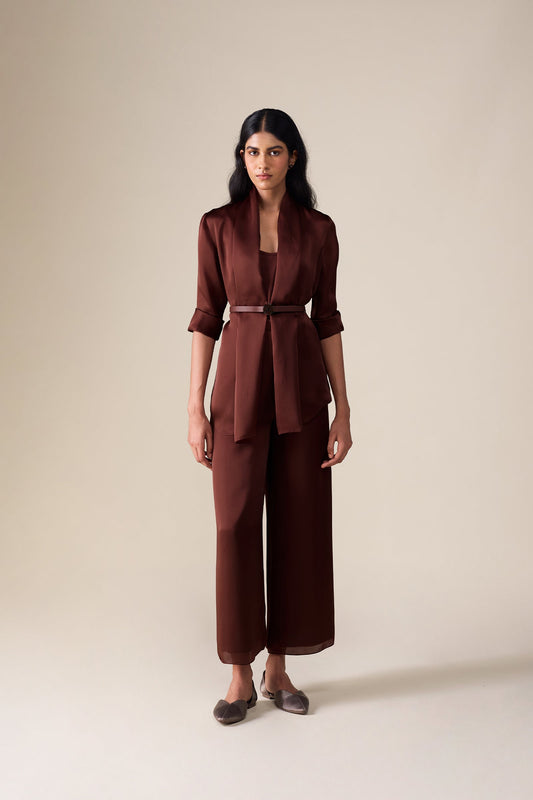 Organza  Mana Throw Set – Black