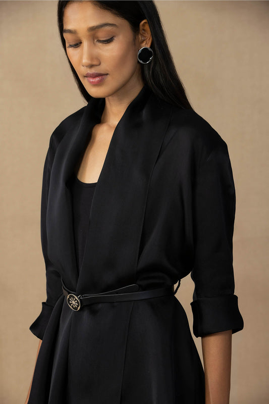 Organza Mana Throw Set – Black