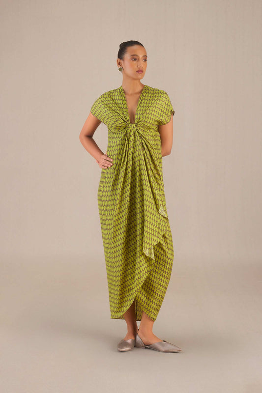 Silk Diah Dress – Green