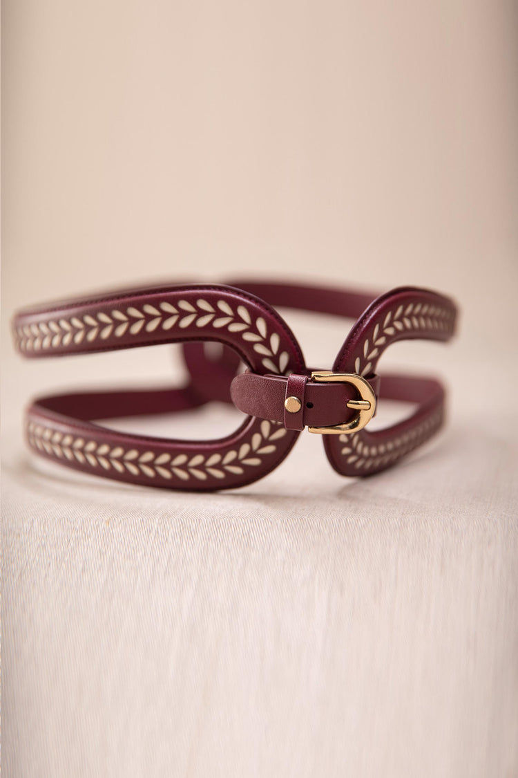 Adara Belt - Burgundy