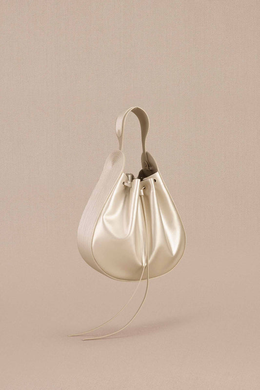 Faux Lether Haya Bucket Bag – Metallics