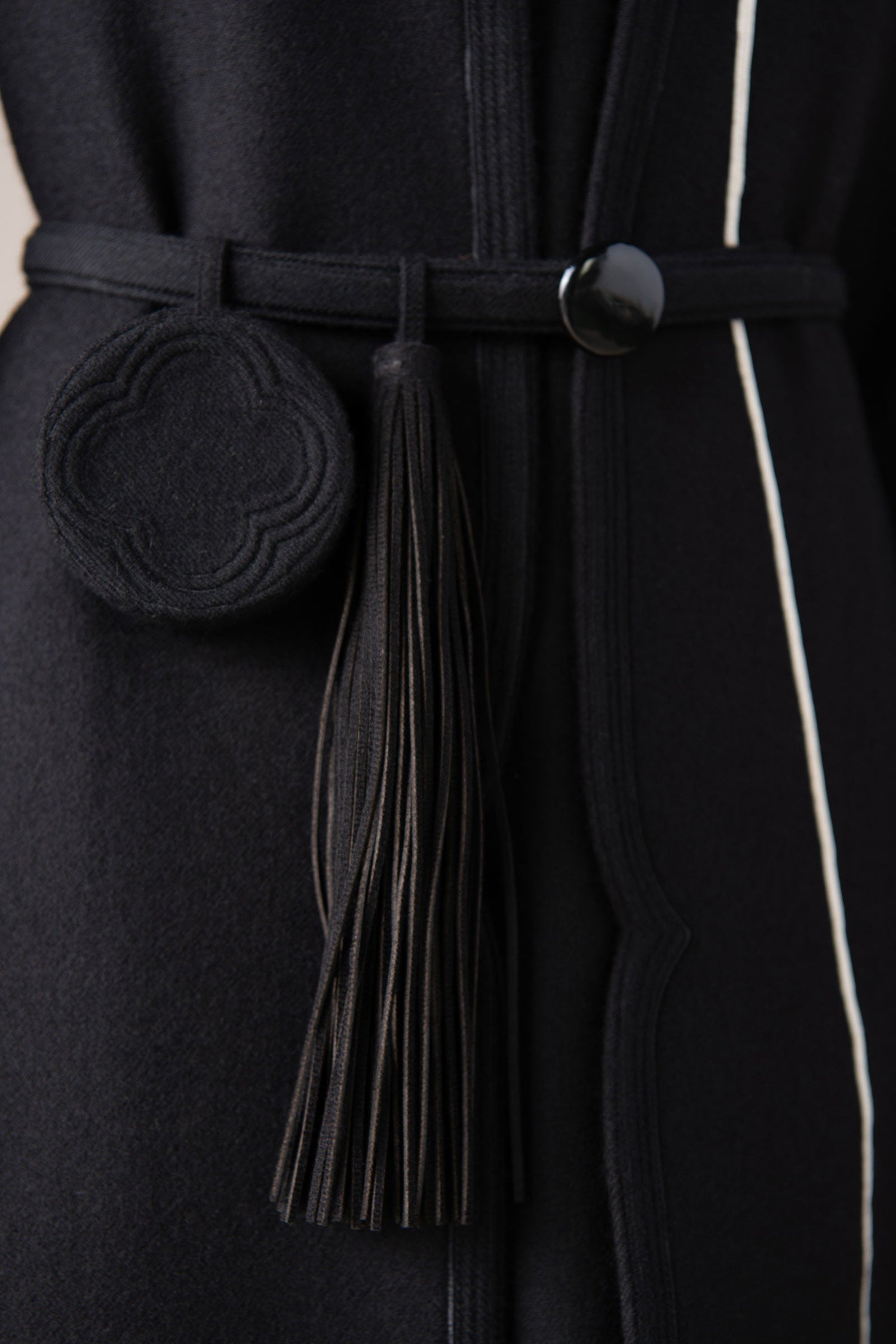  Faux Leather Beira Belt – Black