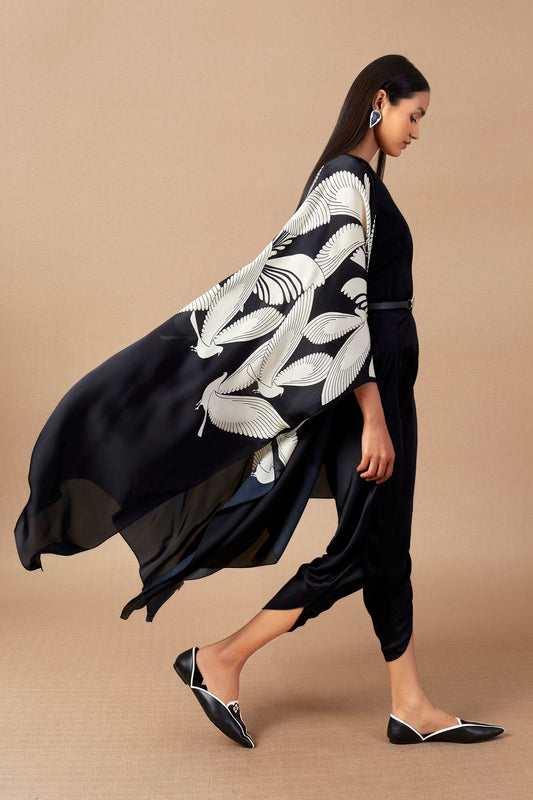 Organza Maynah Cape Set – Multicolor