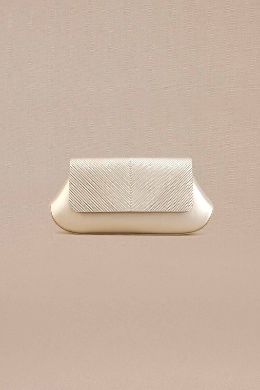 Faux Leather Azra Clutch – Metallics